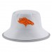 Men's Denver Broncos New Era Gray 2018 Training Camp Official Bucket Hat 3060990